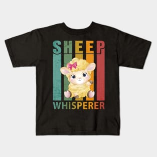 Sheep Whisperer Farmer Kids T-Shirt